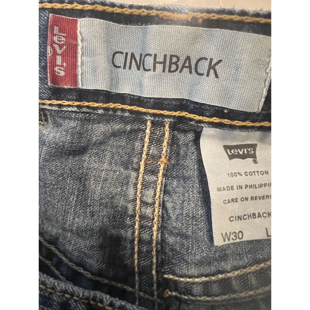Levi's Cinchback Carpenter Jeans Men's 30x30 Blue Denim Baggy Utility Y2K - Picture 11 of 11